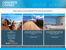 Tablet Screenshot of concretecanvas.co.za