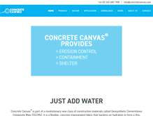 Tablet Screenshot of concretecanvas.com